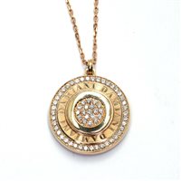 Necklace Damiani Woman Orbital in Rose Gold Diamante 0.61 Ct 20029128 - 20029128